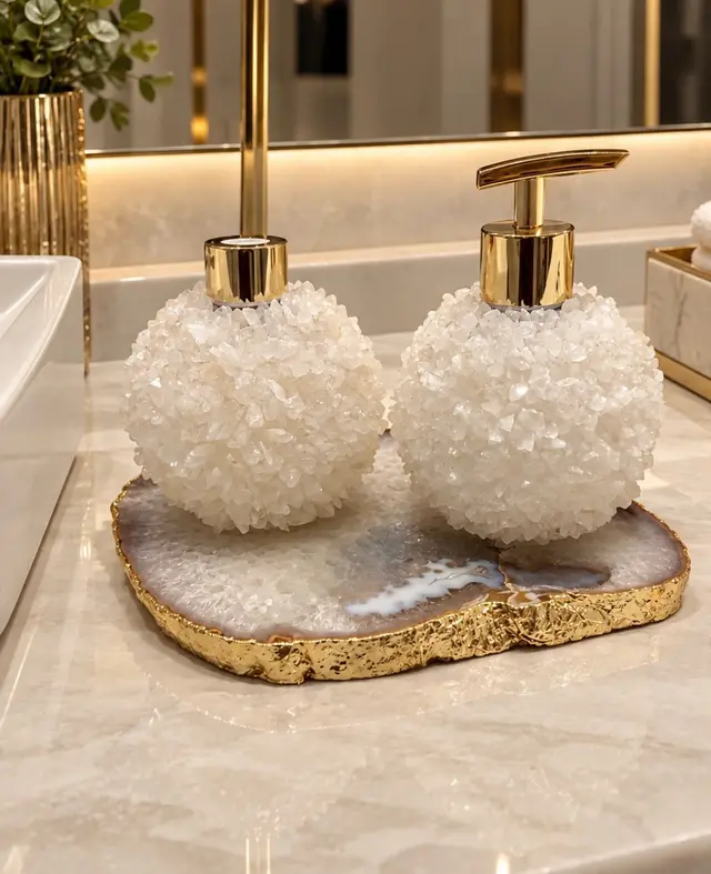 Kit Lavabo Branco Cristal