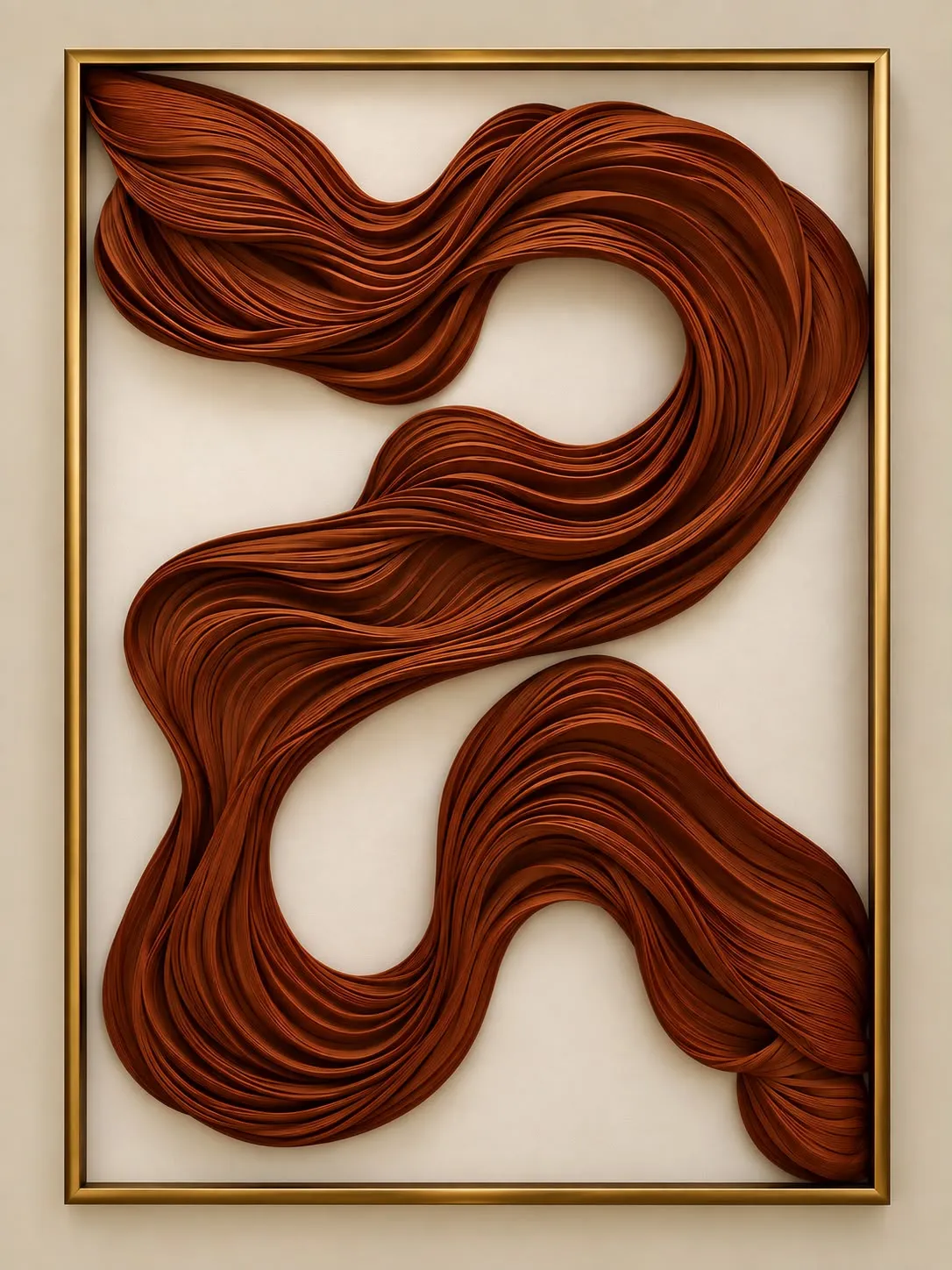 Quadro Fios Terracota